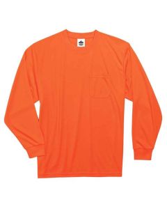 Ergodyne 8091 3XL Orange Non-Cert Long Sleeve T-Shirt