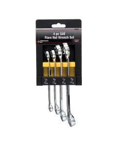 WLMW30430 image(0) - Wilmar Corp. / Performance Tool 4 Pc SAE Full Polish Flr Nut W