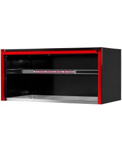 EXTEX5501HCQBKRD image(0) - Extreme Tools&reg; EXQ Series 55in W x 30in D Professional Extreme Power Workstation Hutch  Black w Red Handle