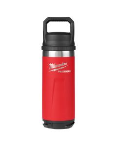 MLW48-22-8382R image(1) - Milwaukee Tool PACKOUT 18oz Insulated Bottle with Chug Lid