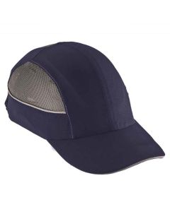 ERG23375 image(0) - Ergodyne 8960 Long Brim Navy Bump Cap w/ LED Lighting Tech