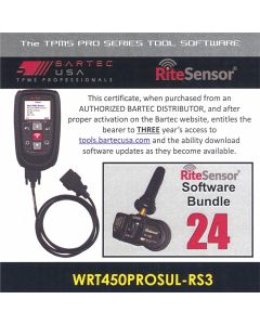 BATWRT450PROSULRS3E image(0) - Bartec USA 3 Year Software License for the Tech450PRO w/ 24 RITE-SENSORS