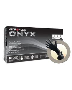 MFXN643-CASE image(0) - Microflex GLOVE ONYX N64 NITRILE L