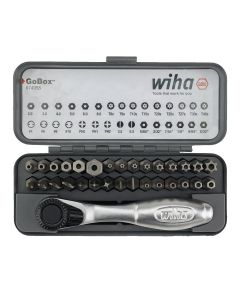 WIH74958 image(1) - Wiha Tools 32 Piece GoBox Security Bit Set with Mini Ratchet