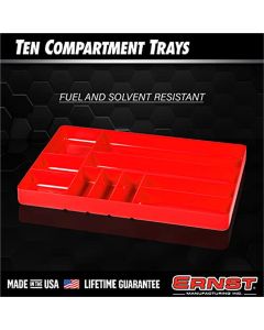 ERN5012 image(6) - Ernst Mfg. 10 Compartment Tray - Blue