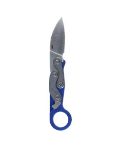 CRK4050 image(1) - CRKT (Columbia River Knife) Provoke Blue EDC: Morphing Karambit, Everyday Carry Plain Edge, Kinematic, D2 Blade Steel with Aluminum Handle