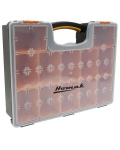 HOMHA01112425 image(0) - Homak Manufacturing Plastic Organizer 12 Removable Bins