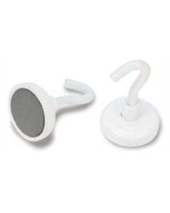 Wilmar Corp. / Performance Tool 2pc White Enamel Magnetic Hook