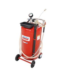 LIN3637 image(0) - Pneumatic Air Operated Red Portable Used Fluid Evacuator, 25 Gallon