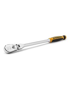 KDT81210P image(1) - GearWrench 3/8" 120XP&trade; Dual Material Flex Head Teardrop Ratchet 13-1/2"