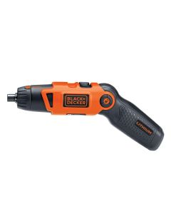 DWTLI2000 image(0) - Black & Decker Cordless Screwdriver with Pivoting Handle, USB Charger and 2 Hex Shank Bits