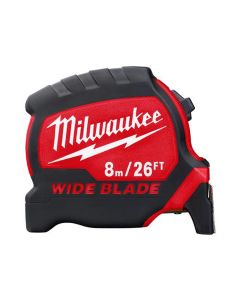 MLW48-22-0226 image(1) - Milwaukee Tool 8M/26Ft Wide Blade Tape Measure