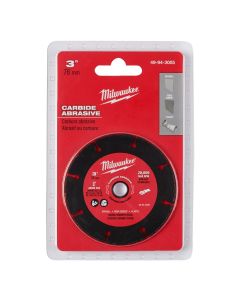 MLW49-94-3005 image(1) - Milwaukee Tool 3" CARBIDE ABRASIVE CUT OFF BLADE MAX 20K RPM