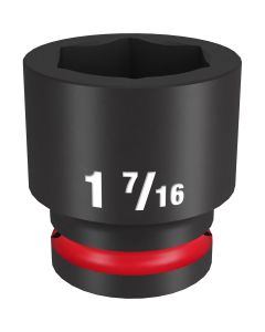 MLW49-66-6314 image(0) - Milwaukee Tool SHOCKWAVE Impact Duty  3/4"Drive 1-7/16" Standard 6 Point Socket