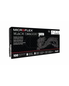 MFXBD1005NPF-XXL image(0) - Microflex BLACK DRAGON ZERO PF NITRILE EXAM GLOVES XXL
