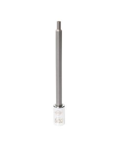 MAY16461 image(0) - Mayhew Mayhew 5/32-Inch SAE Hex Medium Insert Socket Bit, 1/4-Inch Drive