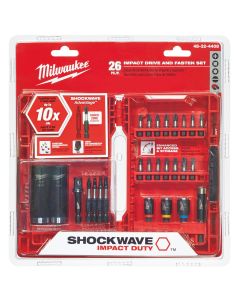 MLW48-32-4408 image(0) - Milwaukee Tool SHOCKWAVE Impact Duty Drive and Fasten Set - 26PC