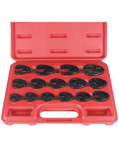 AST7115 image(0) - Astro Pneumatic 15PC METRIC FLARE CROWFOOT WRENCH SET 8MM-24MM