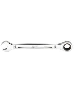 MLW45-96-9316 image(0) - Milwaukee Tool 16MM Metric Ratcheting Combination Wrench, 12-Point, Steel, Chrome