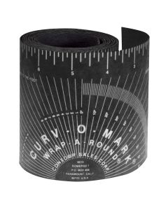 Curv-O-Mark by Jackson Safety - X-Large Wrap-A-Round Pipe Ruler - Black