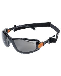 SRWS71911 image(0) - Sellstrom - Safety Glasses - XPS502  Series - Smoke Lens -Black/Orange Frame -  AF/HC - Sealed