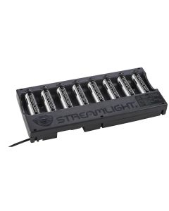 STL20224 image(0) - Streamlight Li-Ion Battery Pack 8-unit Bank Charger, (8) SL-B26 Battery Packs Included - Black