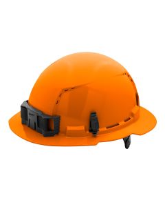 MLW48-73-1233 image(0) - Orange Full Brim Vented Hard Hat w/6pt Ratcheting Suspension - Type 1, Class C