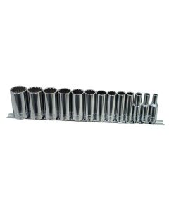 KTI22401 image(1) - K Tool International 13-PIECE 3/8 " DR 12-PT DEEP SAE SA