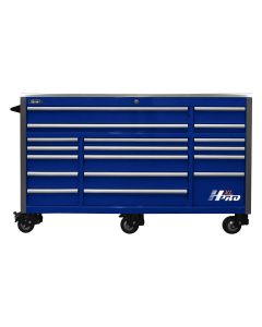 HOMHX04072172 image(0) - 72 in. HXL 17-Drawer Roller Cabinet - Blue