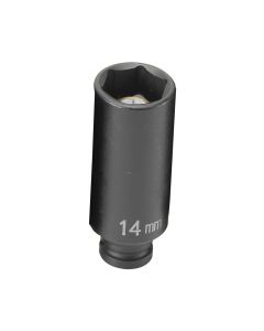 GRE914MDG image(1) - Grey Pneumatic SOC 14MM 1/4D IMP MAG 6PT DP BLK