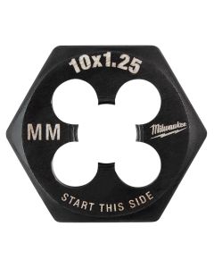 MLW49-57-5353 image(1) - Milwaukee Tool M10-1.25 mm 1-Inch Hex Threading Die