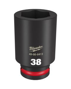 MLW49-66-6413 image(1) - Milwaukee Tool SHOCKWAVE Impact Duty  3/4"Drive 38MM Deep 6 Point Socket