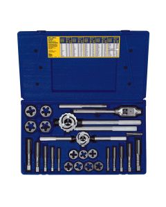 HAN97311 image(0) - Hanson 25 PC. METRIC TAP & HEX DIE SET