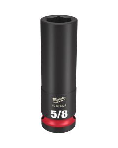 MLW49-66-6224 image(0) - Milwaukee Tool SHOCKWAVE Impact Duty  1/2"Drive 5/8" Deep 6 Point Socket