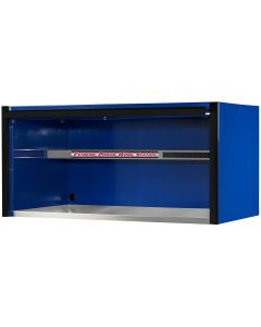 EXTEX5501HCQBLBK image(0) - Extreme Tools&reg; EXQ Series 55in W x 30in D Professional Extreme Power Workstation Hutch  Blue w Black Handle