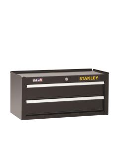 SNLSTST22623BK image(0) - Black & Decker Stanley 2-Drawer Middle Chest, 26.5" x