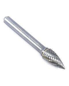 Forney Industries Tungsten Carbide Burr, 3/8 in Tree Pointed (SG-3)