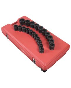 SUN5692 image(0) - Sunex 1" Drive 21 Piece SAE Impact Socket Set