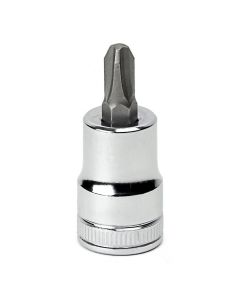 S K Hand Tools 3/8 in. Drive Slotted Screwdriver Bit Socket No. 4