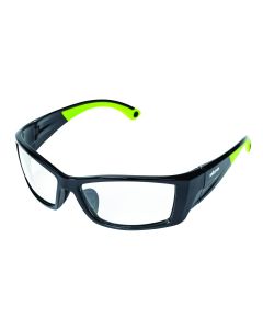 SRWS72400 image(0) - Sellstrom - Safety Glasses - XP460 Series - Clear Lens - Black/Green Frame -  HC/AF