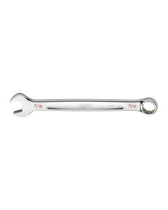 MLW45-96-9422 image(0) - Milwaukee Tool 11/16" SAE Combination Wrench, 12-Point, Steel, Chrome, Ergonomic, I-Beam Handle