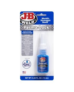 JBW24213 image(1) - J B Weld J-B Weld 24213 Perma-Lock Medium Strength Threadlocker - Blue - 13 ml.