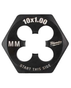 MLW49-57-5354 image(0) - Milwaukee Tool M10-1.00 mm 1-Inch Hex Threading Die