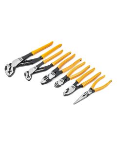 KDT82204-06 image(0) - Gearwrench 6PC MIXED DIPPED MATERIAL PLIER SET