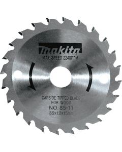 Makita 3 3/8" 24T Carbide Tipped Circular Saw Blade for General Purpose