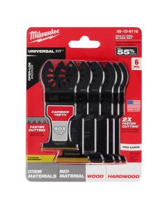 MLW49-10-9116 image(0) - Milwaukee Tool Milwaukee OPEN-LOK 6PC Oscillating Blade Assortment