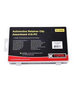 KTI04630 image(1) - K Tool International Automotive Retainer Clip Assortment 415pc