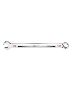 MLW45-96-9411 image(0) - Milwaukee Tool 11/32" SAE Combination Wrench, 12-Point, Steel, Chrome, Ergonomic, I-Beam Handle