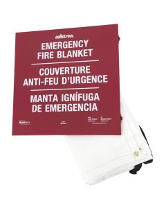 SRWS97457 image(0) - Sellstrom Sellstrom - 100% Fiberglass High Temp Emergency Fire Blanket in Metal Storage Case