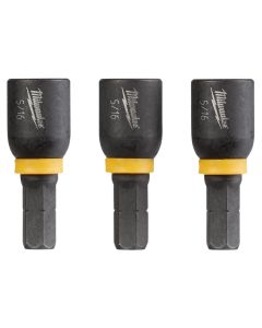 MLW49-66-4513 image(0) - Milwaukee Tool SHOCKWAVE Impact Duty 5/16&rdquo; Insert Magnetic Nut Driver 3PK